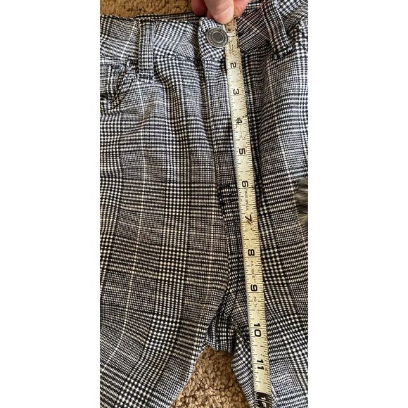 SO! High Rise Plaid Jeggings Stretch Pants Houndstooth Check Pattern‎ Size 3 - Picture 7 of 8